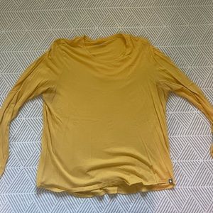 Figs Yellow super soft underscrub shirt- Size L